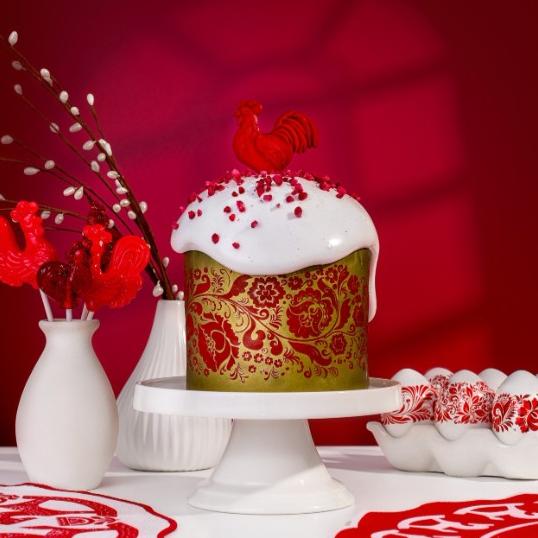 Кулич пасхальный средний "Петушок" 