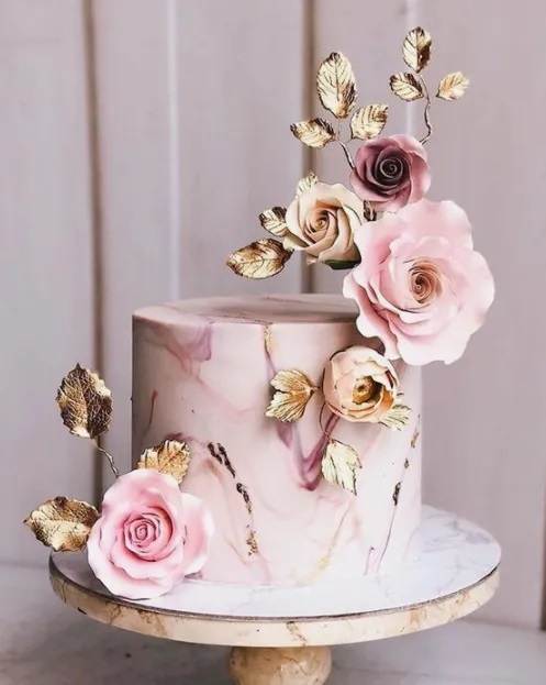 Торт с розами для свадьбы Торт с розами для свадьбы