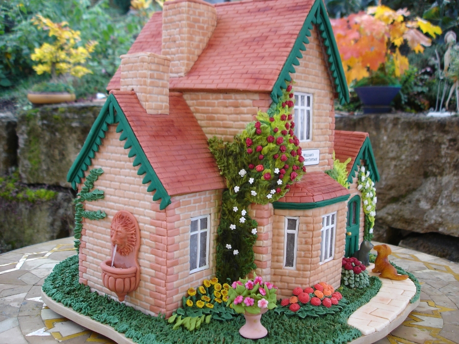торт в виде дома свекрови