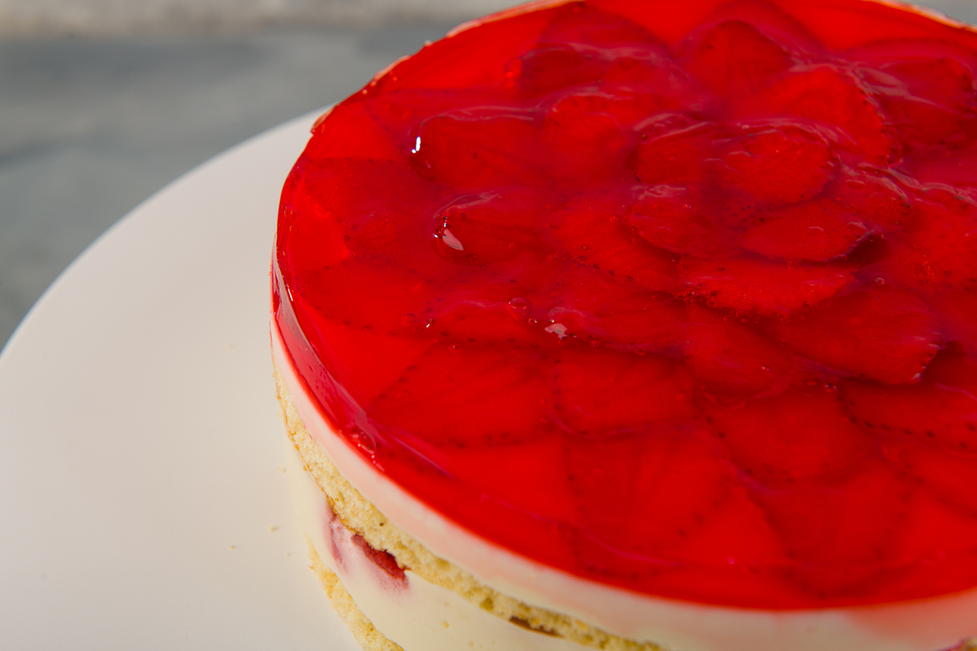 Торт клубнично-банановый