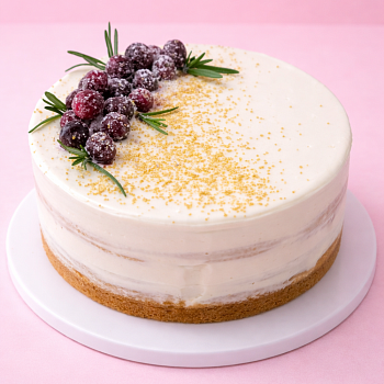 Торт «Домашний с брусникой»