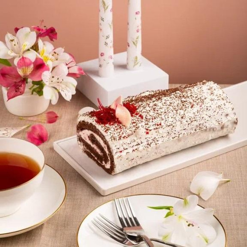 Рулет «Шоколадный с вишней»