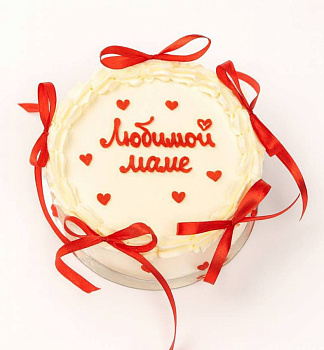 Бенто-торт Красный бархат "День Матери"