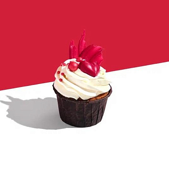 Капкейк ванильный 14 февраля