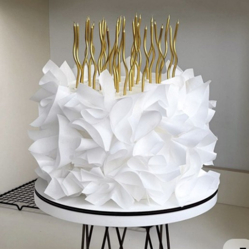 Торт с вафельной бумагой