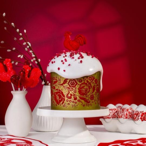 Кулич пасхальный средний "Петушок" 