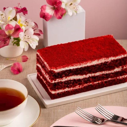 Торт-полоска «Красный бархат»