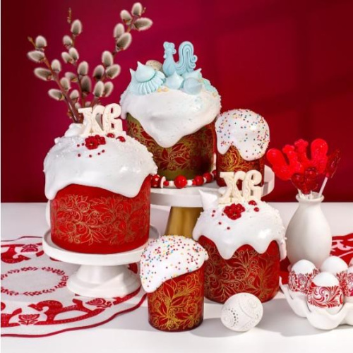 Десерт Павлова с пасхальным оформлением